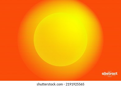 Sun Rise With Radius Summer Tropical Theme Solar Energy Aymbol Background Can Be Use For Advertisement Poster Banner Product Presentation Package Label Design Vector Eps.