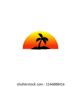 sun rise and sun set logo
