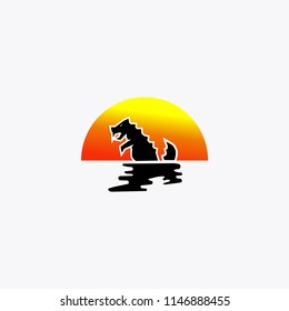 sun rise and sun set logo