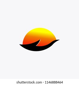 sun rise and sun set logo