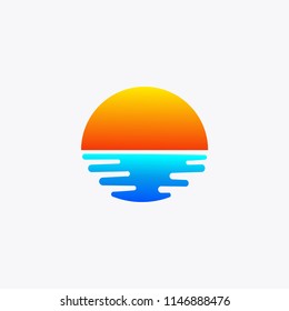 Sun Rise And Sun Set Logo