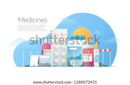 The sun rises in the city of medicine, the train rides from the pills
