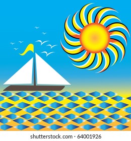 Sun Sail  (motion illusion)