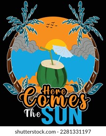 Sun salt sand summer t shirt design