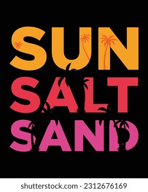 SUN SALT SAND TSHIRT DESIGN