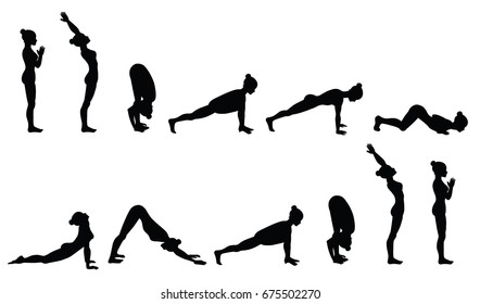 3,739 Sun salutation yoga Images, Stock Photos & Vectors | Shutterstock
