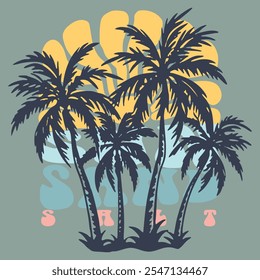 Sun Sand Salt Palm Tree