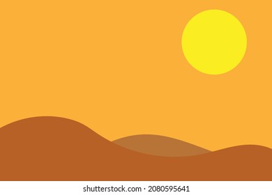 sun scenery background vector design