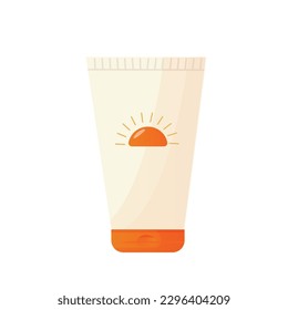 Sun screen isolated illustration sun holidays