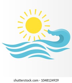 Sun with sea 