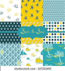 Sun & Sea, Digital Scrapbook Paper