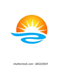 sun and sea logo