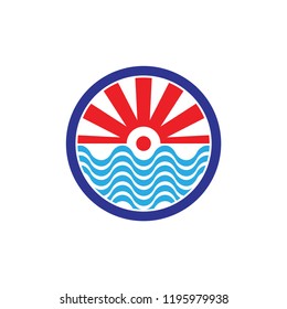 Sun and Sea logo design