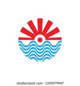Sun and Sea logo design
