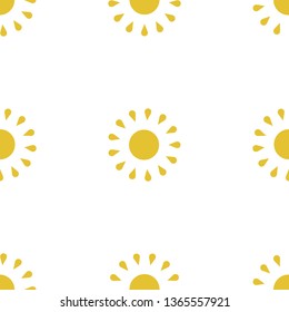 Sun seamless pattern background. For textile and fabric, cover, print on clothes. Ether sign. 
