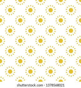 Sun seamless pattern background. For textile and fabric, cover, print on clothes. Ether sign. 