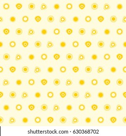 Sun Seamless Vector Pattern Background, Illustration eps 10