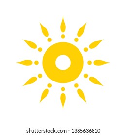 Sun Set Icon Isolated on white
