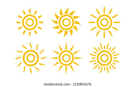 Sun Set icon symbol vector