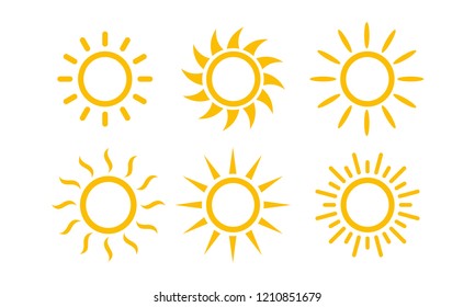 Sun Set icon symbol vector