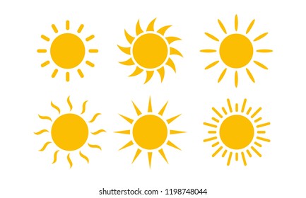 Sun Set icon vector