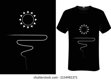Sun set | unisex t-shirt design, this design for print-on-demand t-shirt printing businesses and to upload online stores as well. It's 100% royalty free.100% editable Eps 10 format. 

