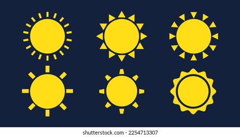 Sun Set Vector illustration with orange color