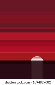el sol se pone sobre el paisaje con siluetas. Fondo de ilustración vectorial para afiches, banners, web, medios sociales, tarjetas, portadas, ui.