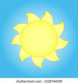 sun shape in summer