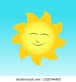 sun shape in summer
