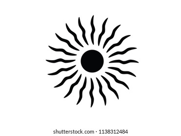 Sun shape symbol nature sky 