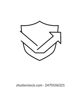 sun and shield symbol of sun protection icon vector design good for website and mobile app
