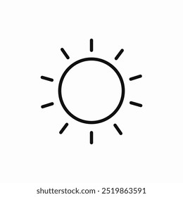 sun shine icon sign vector