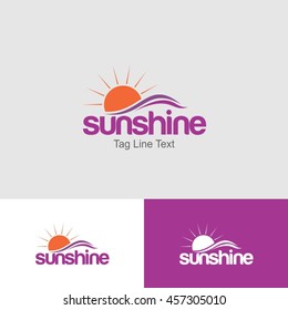 Sun shine Logo Design Template