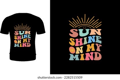 Sun Shine en mi mente Diseño de camisetas.