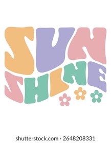 Sun shine Retro Summer Bundle Groovy, Beach wavy, Trendy groovy, Funny Beach Quotes hippie, Summer Cut Files, Groovy aesthetic 70s, wavy files for CRICUT