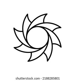 Ilustración vectorial del logotipo de signo de brillo de sol 