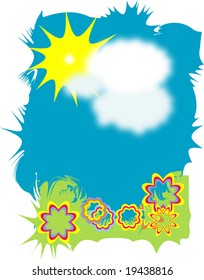 sun shine in summer