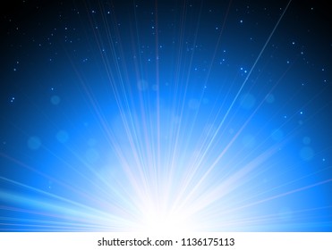 The sun shines bright in summer. Abstract backgound for your design.