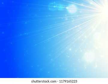 The sun shines bright in summer. Abstract backgound for your design.