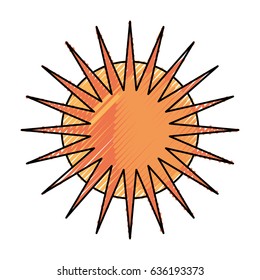 Sun shinning symbol