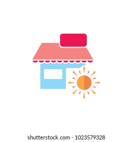 Sun Shop Logo Icon Design
