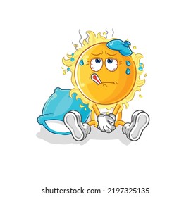 Sun Sick Vector Cartoon Character Stock Vector (Royalty Free ...