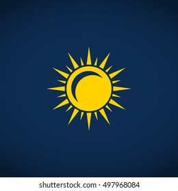 sun sign icon.