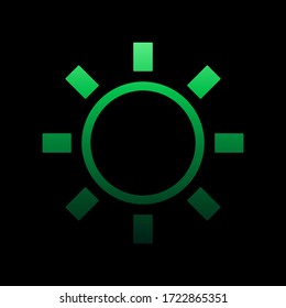 Sun sign nolan icon. Simple thin line, outline vector of weather icons for ui and ux, website or mobile application