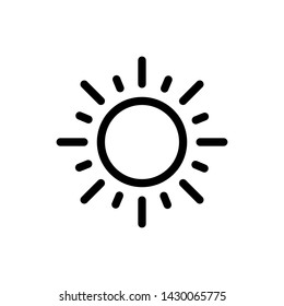 Sun sign symbol icon vector illustration