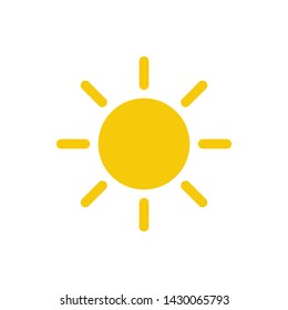 Sun sign symbol icon vector illustration