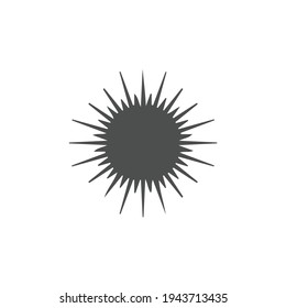 Symbol für Sonnenzeichen, Vektorgrafik