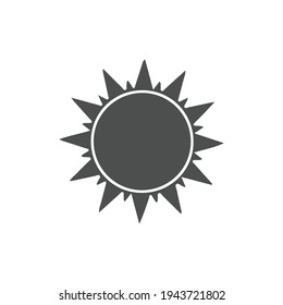 Ilustración vectorial de símbolo de signo de Sun
