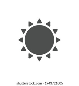 Sun sign symbol icon vector illustration